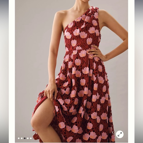 Anthropologie Maeve One-Shoulder Dress - Picture 3 of 6
